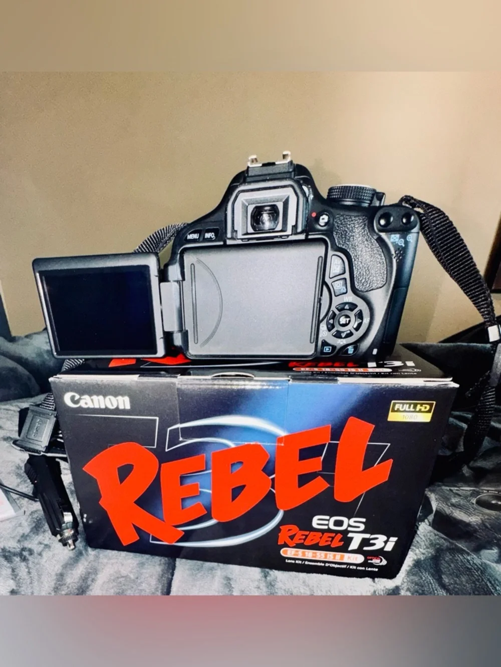 Canon Rebel EOS T3i Black DSLR Camera